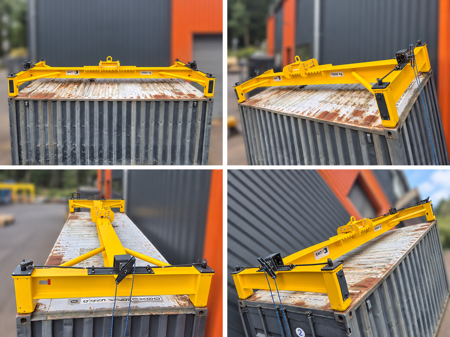 Containertraverse im praktischen Einsatz